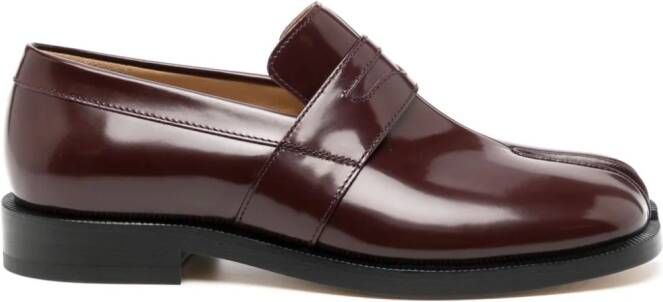 Maison Margiela Tabi leren loafers Rood