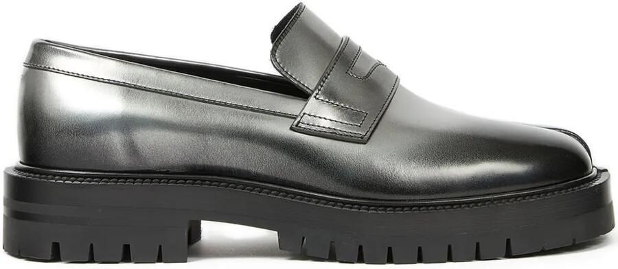 Maison Margiela Tabi leren loafers Zilver