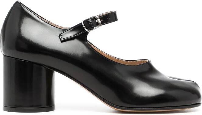 Maison Margiela Tabi leren Mary Jane pumps Zwart