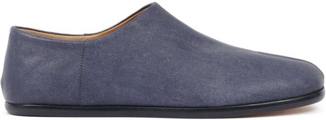 Maison Margiela Tabi leren pantoffels Blauw