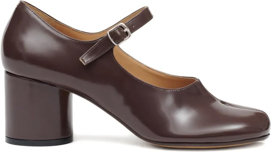 Maison Margiela Tabi leren pumps Bruin