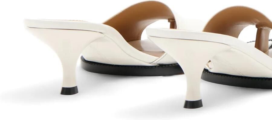 Maison Margiela Tabi leren sandalen Wit - Foto 3