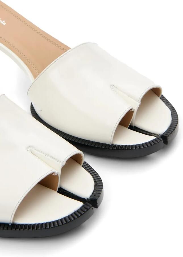 Maison Margiela Tabi leren sandalen Wit - Foto 2
