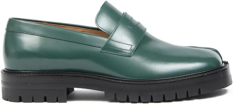 Maison Margiela Tabi loafers met gespleten neus Groen