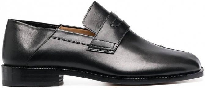 Maison Margiela Tabi leren loafers Zwart