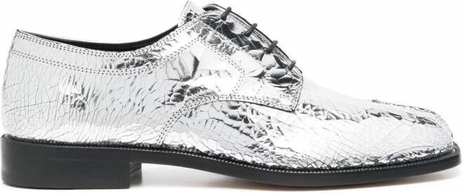 Maison Margiela Tabi brogues met spiegeleffect Zilver