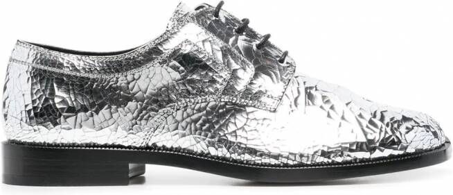 Maison Margiela Tabi brogues met spiegeleffect Zilver