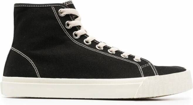 Maison Margiela Tabi high-top sneakers Zwart