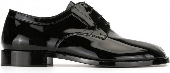 Maison Margiela Tabi lakleren brogues Zwart