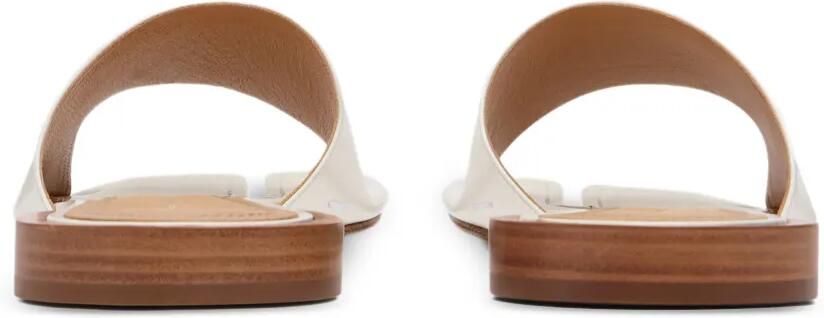 Maison Margiela Tabi platte muiltjes Wit