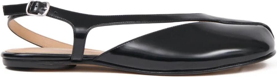 Maison Margiela Tabi platte slingback pumps Zwart