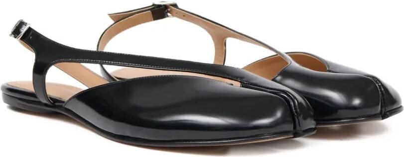 Maison Margiela Tabi platte slingback pumps Zwart - Foto 5
