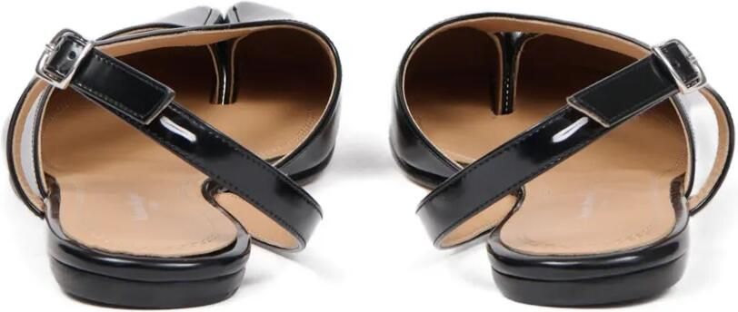 Maison Margiela Tabi platte slingback pumps Zwart - Foto 4