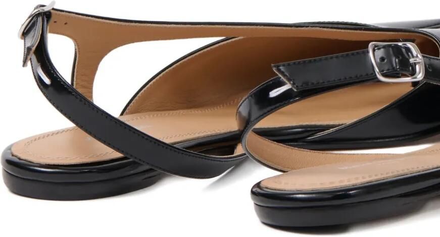 Maison Margiela Tabi platte slingback pumps Zwart - Foto 3