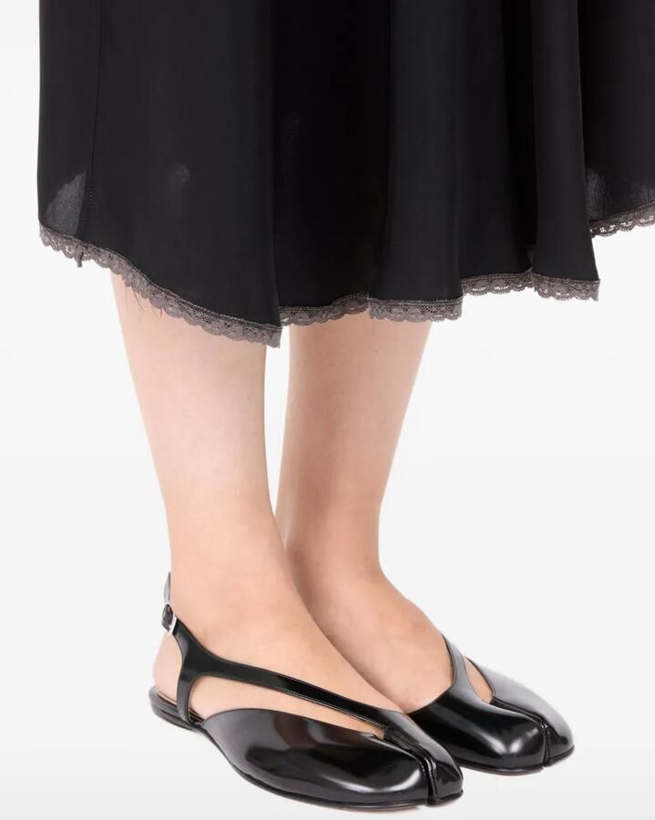 Maison Margiela Tabi platte slingback pumps Zwart - Foto 2