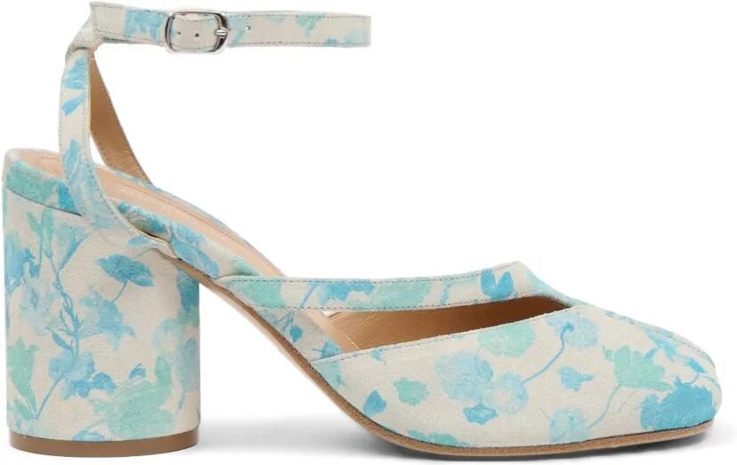 Maison Margiela Tabi pumps met bloemenprint Beige