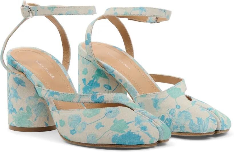 Maison Margiela Tabi pumps met bloemenprint Beige - Foto 5