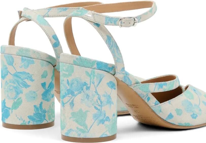 Maison Margiela Tabi pumps met bloemenprint Beige - Foto 4