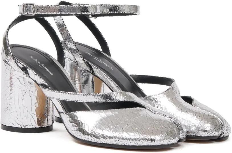 Maison Margiela Tabi pumps met gespsluiting Zilver