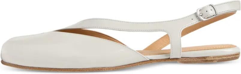 Maison Margiela Tabi slingback sandalen met gespleten neus Wit