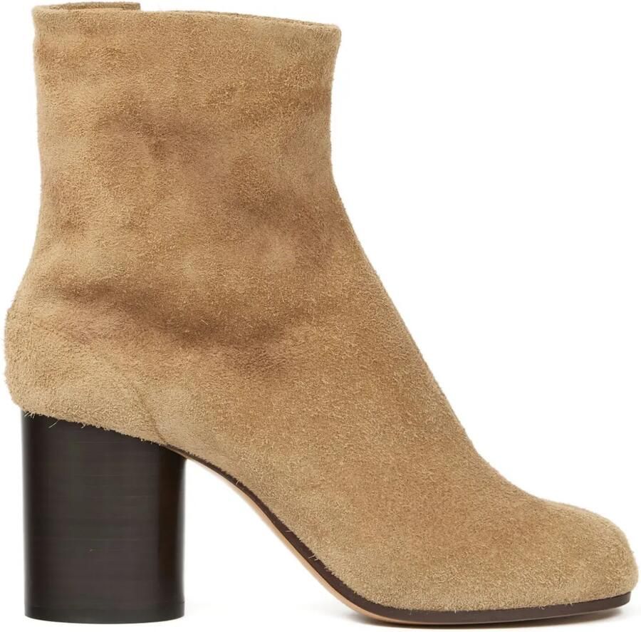 Maison Margiela Tabi suède enkellaarzen Bruin
