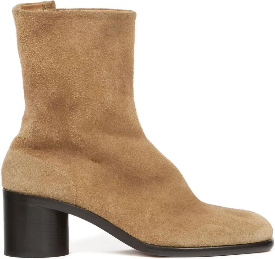 Maison Margiela Tabi suède enkellaarzen Bruin