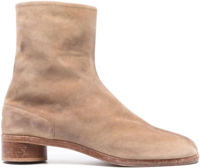 Maison Margiela Tabi suède laarzen Beige