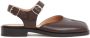 Maison Margiela Tabi ankle-strap leather sandals Bruin - Thumbnail 1