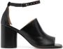 Maison Margiela Tabi 80mm leren sandalen Zwart - Thumbnail 1