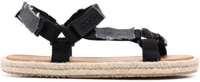 Maison Margiela Sandalen met patchwork Zwart