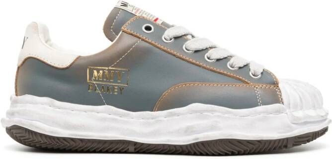 Maison Mihara Yasuhiro Blakey leren sneakers Blauw