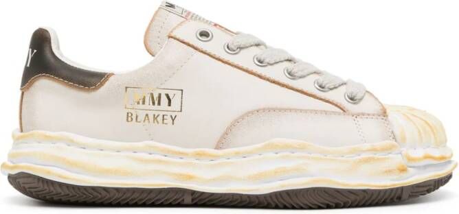 Maison MIHARA YASUHIRO Blakey leren sneakers Wit