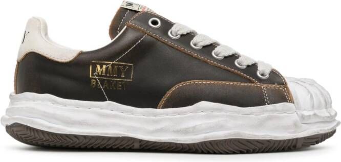 Maison MIHARA YASUHIRO Blakey leren sneakers Zwart