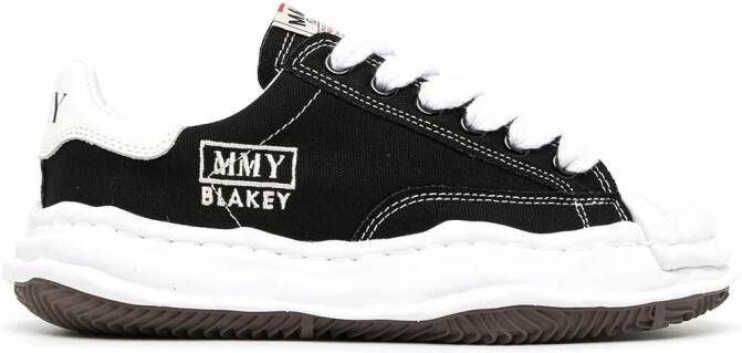 Maison MIHARA YASUHIRO Blakey sneakers met contrasterende neus Zwart