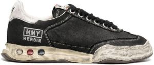 Maison Mihara Yasuhiro Gerafelde sneakers Zwart