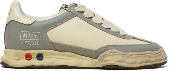 Maison Mihara Yasuhiro Herbie OG Sole leren sneakers Grijs