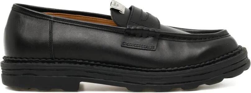 Maison MIHARA YASUHIRO Andy leren loafers Zwart