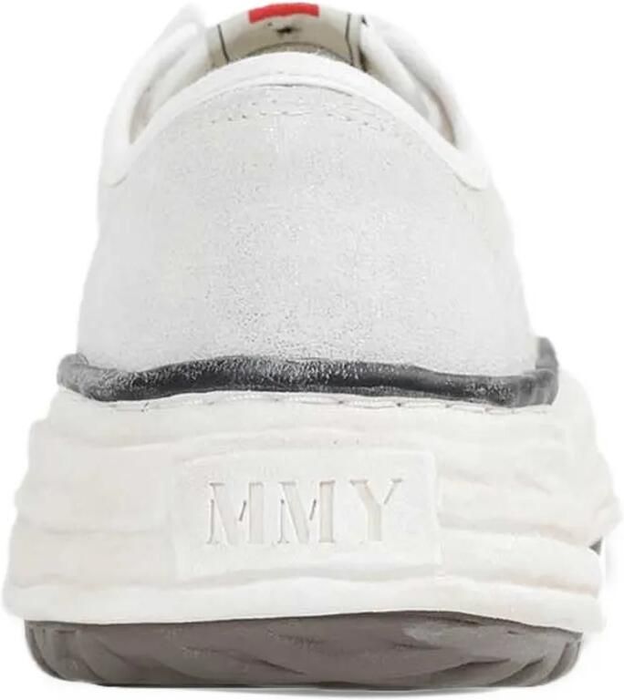 Maison MIHARA YASUHIRO "Baker 26" OG sole glittery-suede low-top sneakers Wit - Foto 2