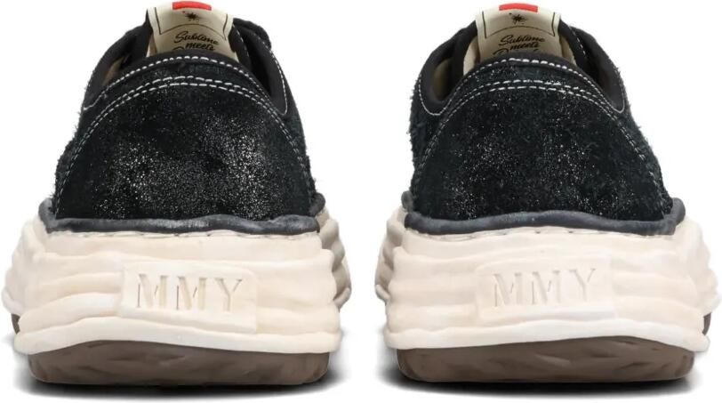 Maison MIHARA YASUHIRO Baker 26 OG suède low-top sneakers met glitters Zwart - Foto 3