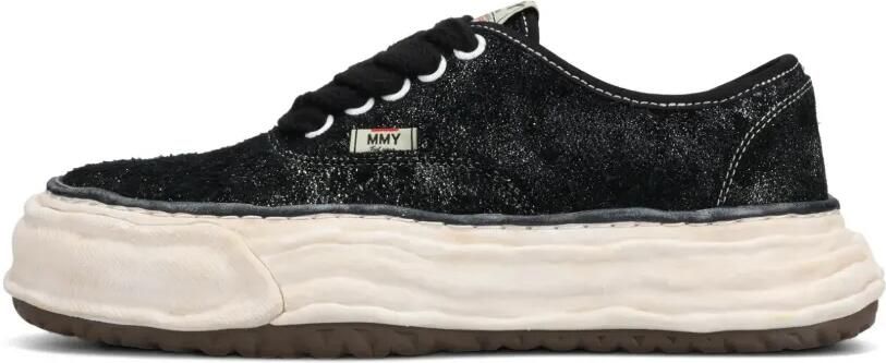 Maison MIHARA YASUHIRO Baker 26 OG suède low-top sneakers met glitters Zwart - Foto 5