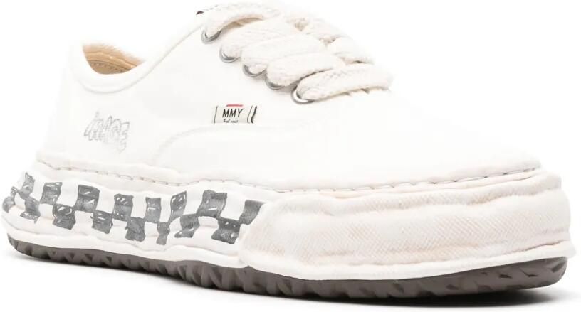 Maison MIHARA YASUHIRO Baker graffiti-sole low-top sneakers Wit - Foto 2