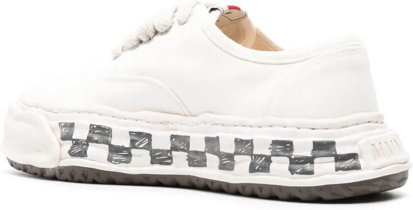 Maison MIHARA YASUHIRO Baker graffiti-sole low-top sneakers Wit - Foto 4