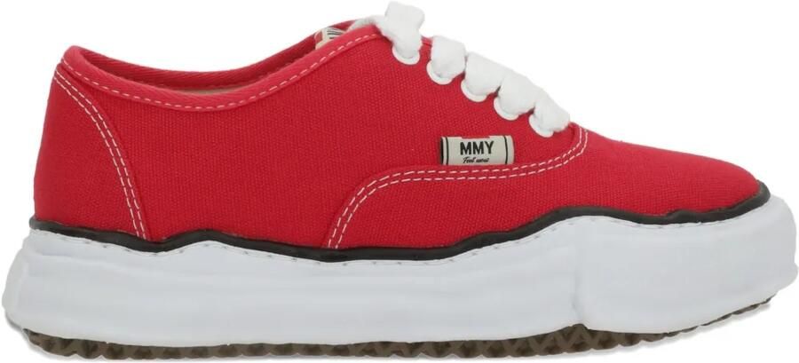 Maison MIHARA YASUHIRO Baker katoenen sneakers Rood