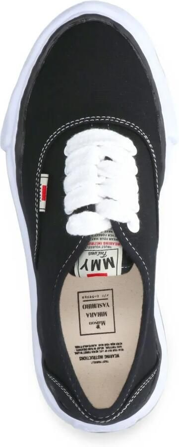 Maison MIHARA YASUHIRO "Baker" OG canvas low-top sneakers Zwart - Foto 4