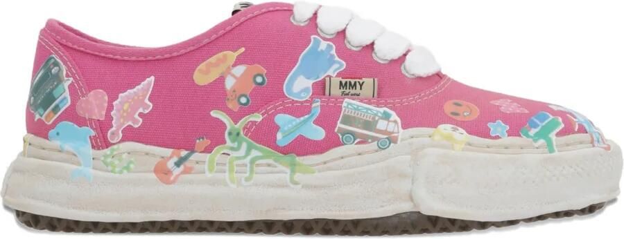 Maison MIHARA YASUHIRO Baker sneakers met stickerprint Roze