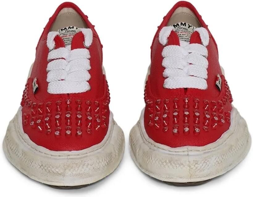 Maison MIHARA YASUHIRO Baker sneakers met studs Rood - Foto 2
