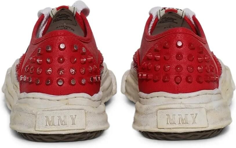 Maison MIHARA YASUHIRO Baker sneakers met studs Rood - Foto 3