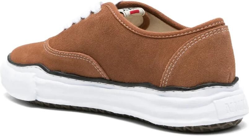Maison MIHARA YASUHIRO Baker suède sneakers Bruin - Foto 3