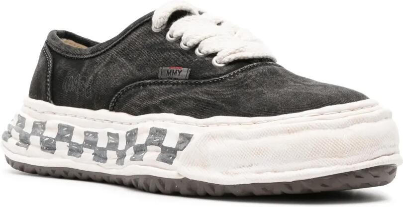 Maison MIHARA YASUHIRO Baker26 graffiti-sole low-top sneakers Zwart - Foto 3