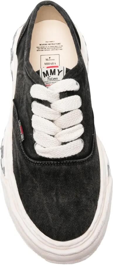 Maison MIHARA YASUHIRO Baker26 graffiti-sole low-top sneakers Zwart - Foto 2